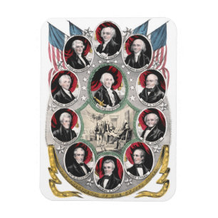 Ímã Primeiras dez Presidentes dos Estados Unidos