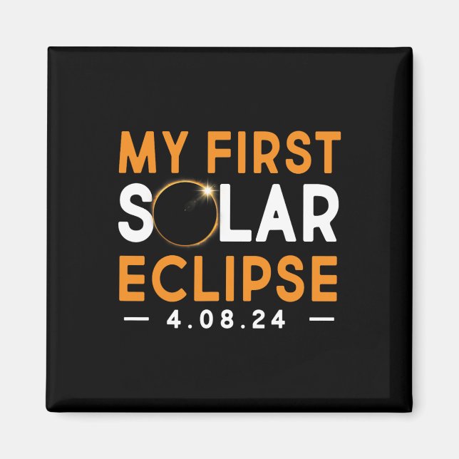 Imã Primeiras Garotas De Camisa Solar Eclipse 2024 Sol (Frente)