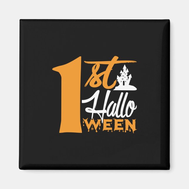 Imã Primeiro aniversário de Halloween (Frente)