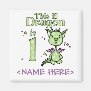 Imã primeiro aniversario Lil Dragon
