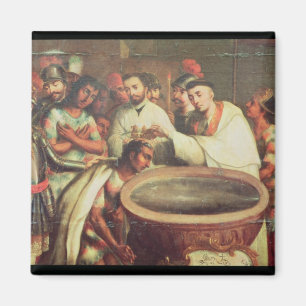 Imã Primeiro baptismo dos indianos pelos Dominicans