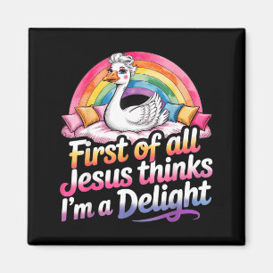 Imã Primeiro De Jesus Acha Um Delícia Design De Ganso
