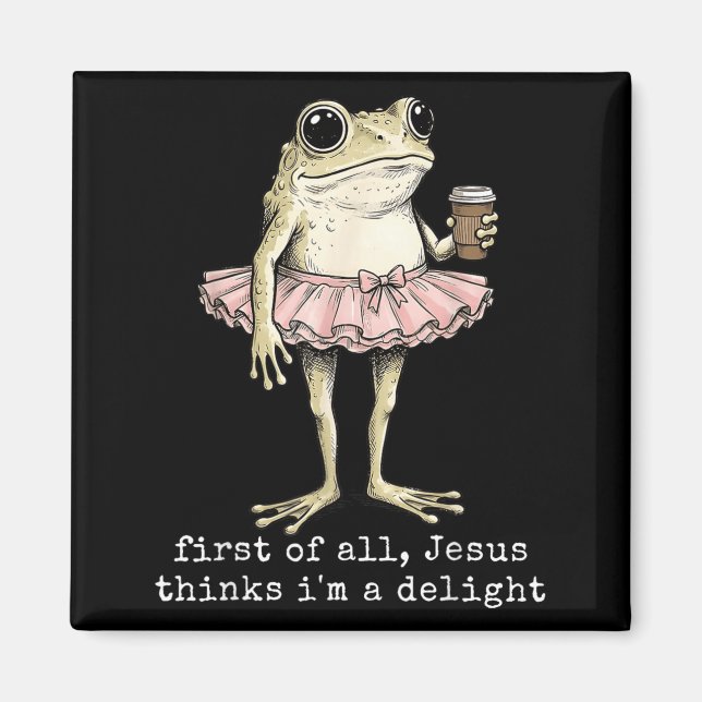 Imã Primeiro De Jesus Acha Um Delícia Sapo Café Meme (Frente)