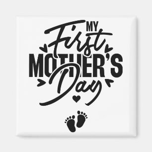 Imã Primeiro Dia das Mães Anúncio de Gravidez Mãe Para