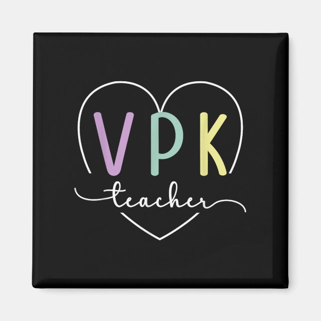 Imã Primeiro Dia Do Professor De Vpk Coração De Volta  (Frente)
