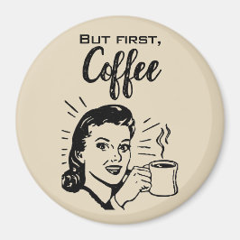 Imã Primeiro Magneto Do Café Retroativo