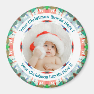 Imã Primeiro Natal do Bebê Presente de Foto Família Ro