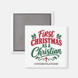 Imã PRIMEIRO NATAL Presente de Favor para Novo Crente