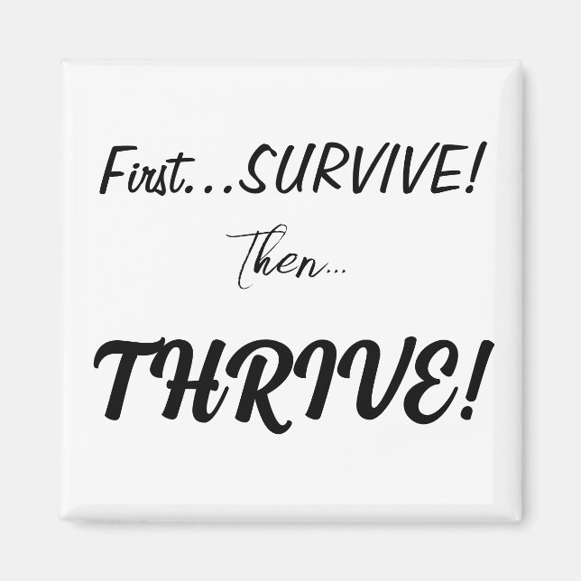 Imã Primeiro Sobreviva, Então... prospere! (Frente)