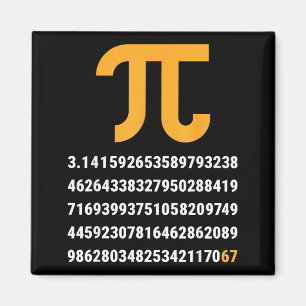Imã Primeiros 100 Dígitos De Pi 67 Nerds Geeks Profess