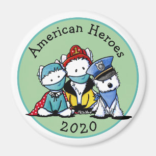 Imã Primeiros respondedores do KiniArt Westie