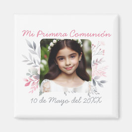 Imã Primera Comunitat con Foto y Flores Espanhol