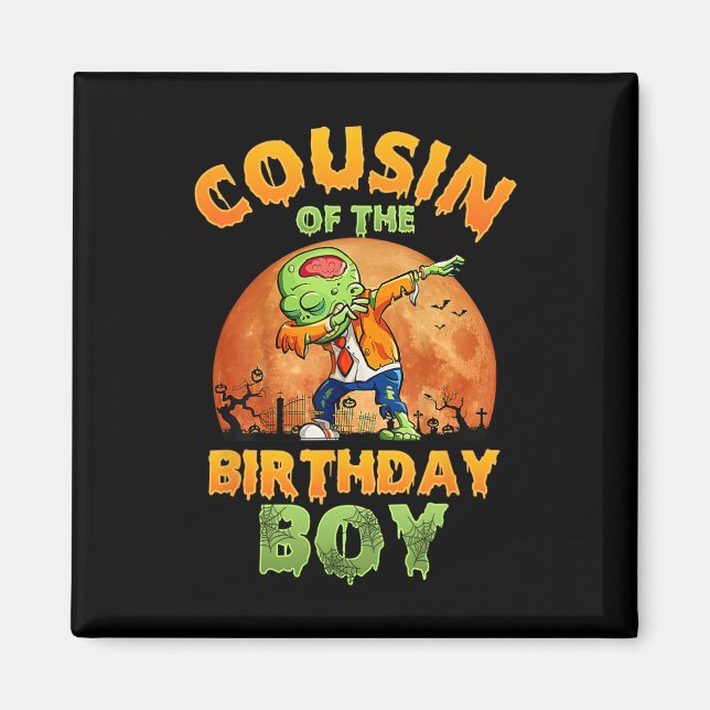 Imã Primo Do Aniversário Zombie Mãe Halloween Co (Frente)