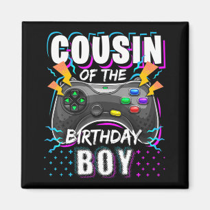 Imã Primo do Birthday Boy Matching Video Game Bir