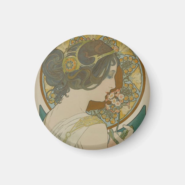 Imã Primrose por Alphonse Mucha (1899) (Frente)