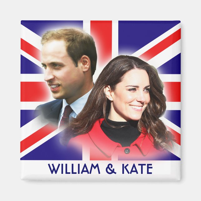 Imã Prince William & Kate Middleton Magnet (Frente)