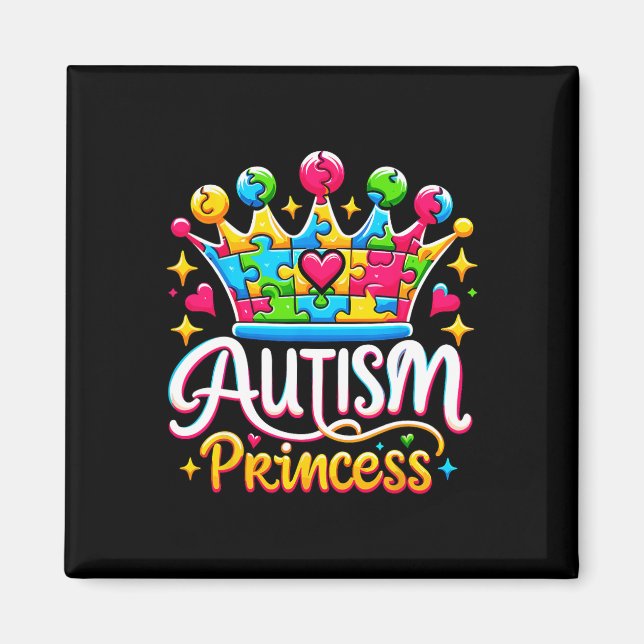 Imã Princesa Autismo Rainha da Conscientização do Auti (Frente)