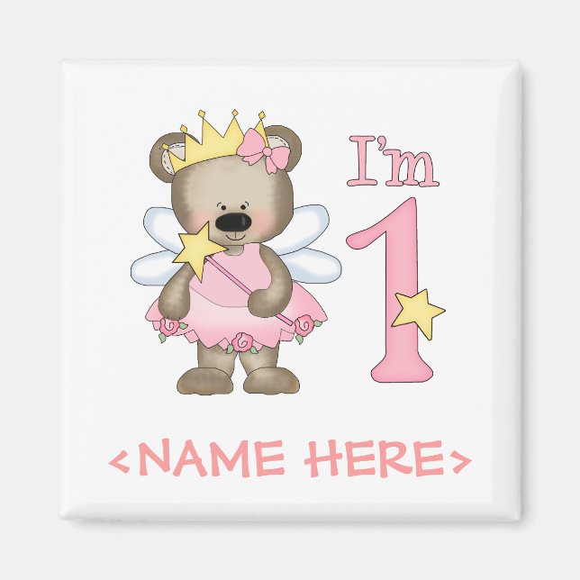 Imã Princesa Bear primeiro aniversario (Frente)