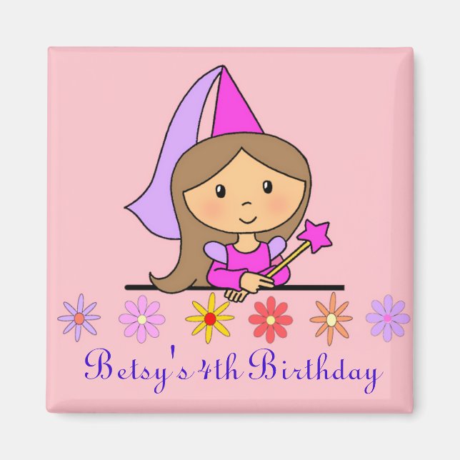 Imã Princesa Birthday Magnet (Frente)