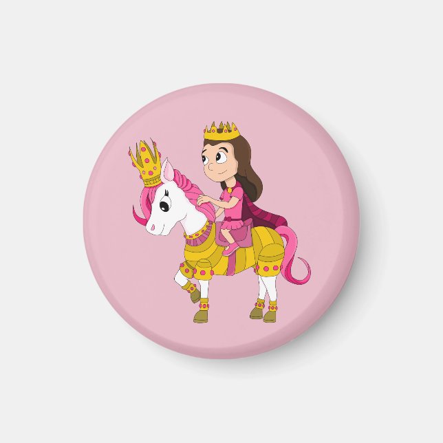 Imã Princesa bonita de desenhos animados (Frente)