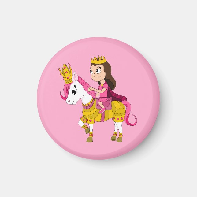 Imã Princesa bonita de desenhos animados (Frente)