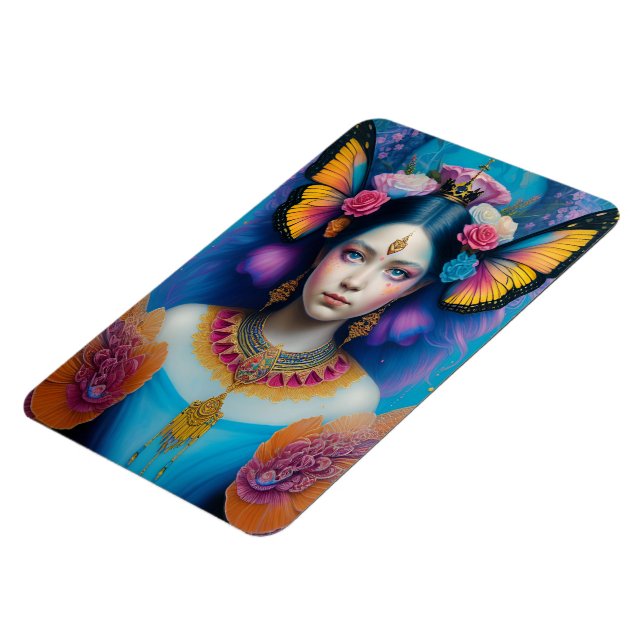 Ímã Princesa borboleta com pequena coroa (Left Side)