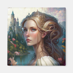 Imã Princesa Castle Fantasy Art