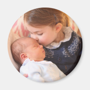 Imã Princesa Charlotte e príncipe Louis