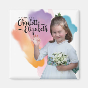 Imã Princesa Charlotte Elizabeth 6 Birthday Magnet