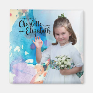 Imã Princesa Charlotte Elizabeth 6 Birthday Magnet