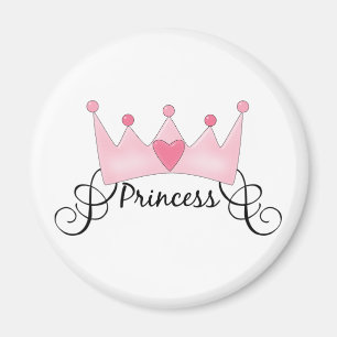 Imã Princesa com Coroa - Personalizável