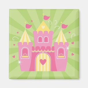 Imã Princesa cor-de-rosa Castelo