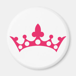 Imã Princesa cor-de-rosa Tiara