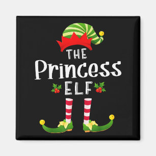 Imã Princesa do Elfo de Natal Camisa de Dormir Combina