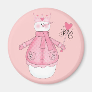 Imã Princesa Feriado Camiseta e presentes da neve