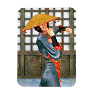 Ímã Princesa Guerreira Mística Estilo Fantasia Orienta