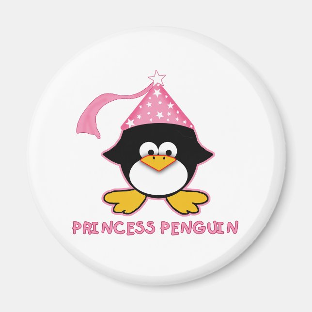 Imã Princesa Rosa Pinguim (Frente)
