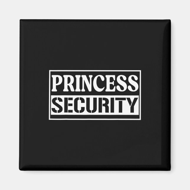 Imã Princesa Security Enny Birthday Halloween Party d (Frente)