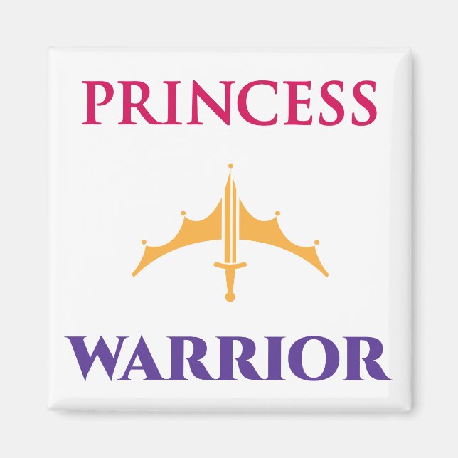 Imã Princesa Warrior Magnet (Frente)