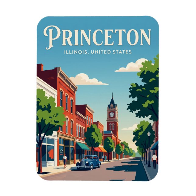Ímã Princeton Illinois (Vertical)