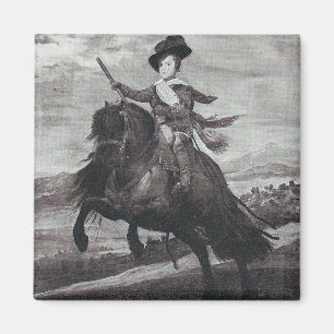 Imã Príncipe Balthasar em Horseback por Velazque