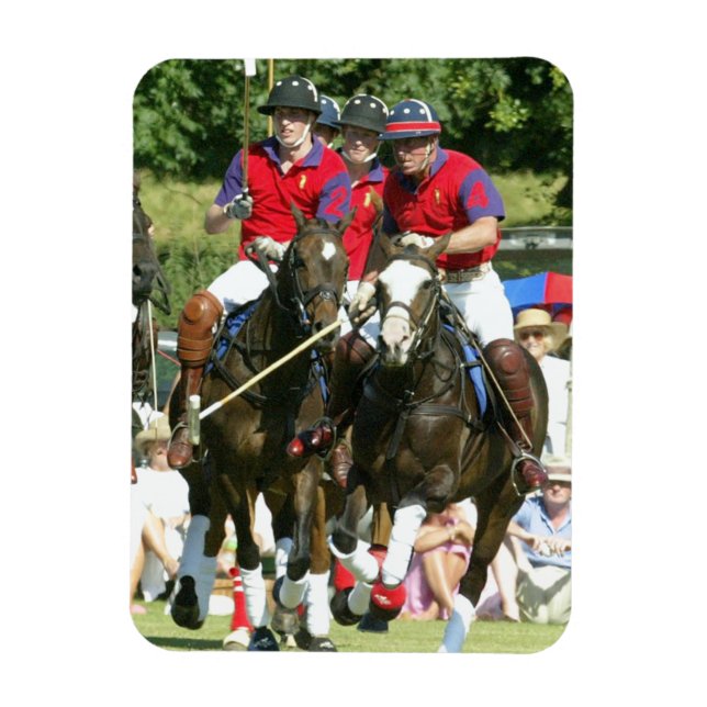 Ímã Príncipe Charles William Harry polo (Vertical)