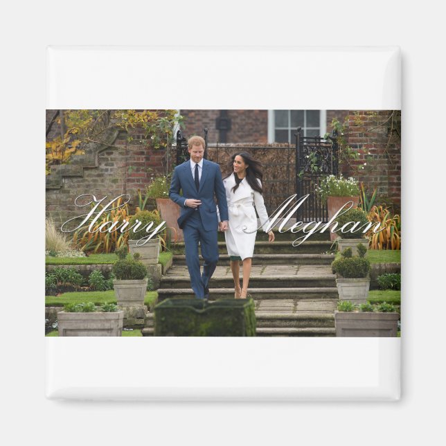Imã Príncipe Harry e Meghan Markle Casamento Real (Frente)