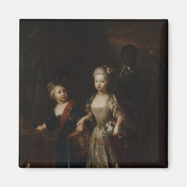 Imã Príncipe Herdeiro Frederick II com irmã (Frente)
