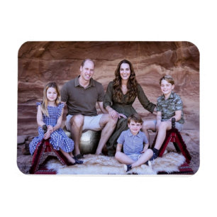 Ímã Príncipe William e família Dez 2021 Magnet estil