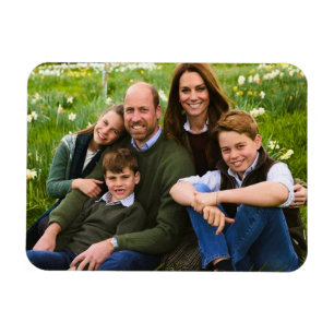 Ímã Príncipe William e família Dez 2025 estilizado