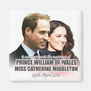 Imã Príncipe William & ímã real do casamento de Kat