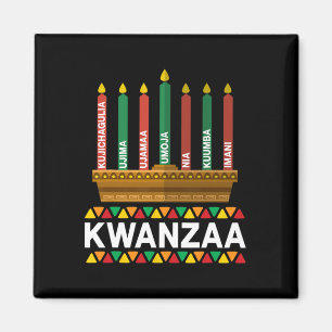 Imã Princípios Kwanzaa Candles Kinara Pan Afri
