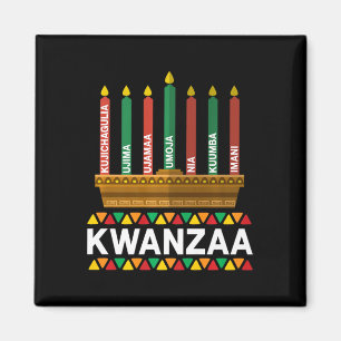 Imã Princípios Kwanzaa Candles Kinara Pan Afri