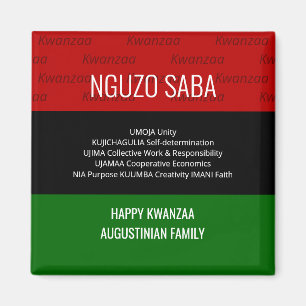 Imã Princípios NGUZO SABA 7 Personalizados Feliz Kwan